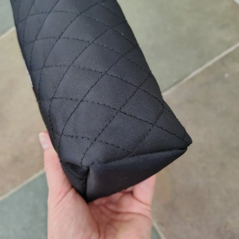 New Lanvin Black Clutch Travel Bag for perfumes and cosmetics